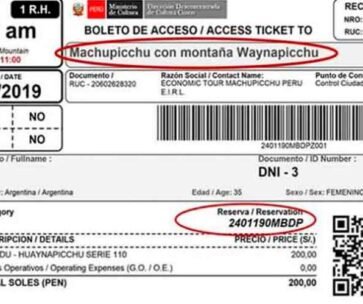 Entrada a Machu Picchu Precio 2021